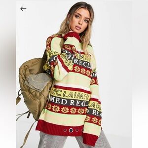 Reclaimed Vintage Unisex Striped Sweater